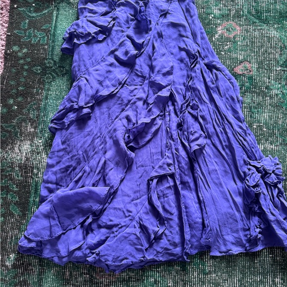 Anthropologie Purple Ruffled Women's Skirt - Picture 5 of 7